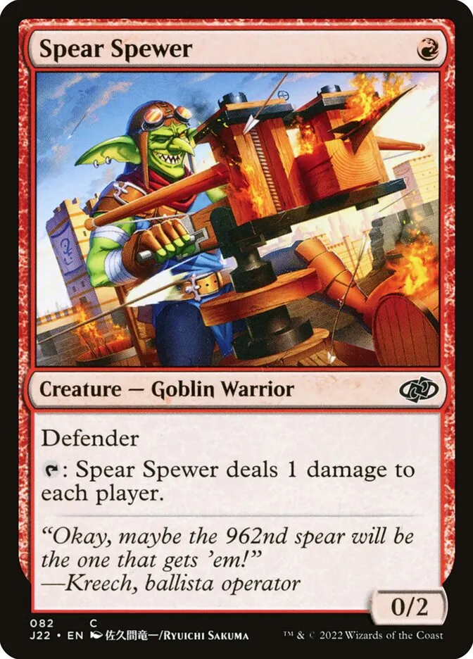 2022 Jumpstart 2022 Spear Spewer common #82 common card image