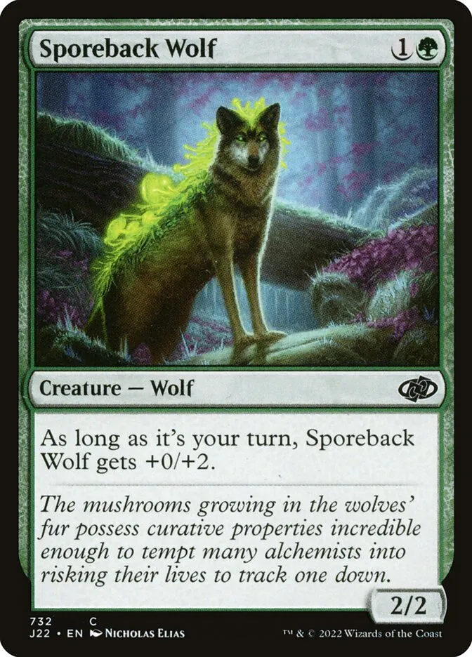 2022 Jumpstart 2022 Sporeback Wolf common #732 common card image