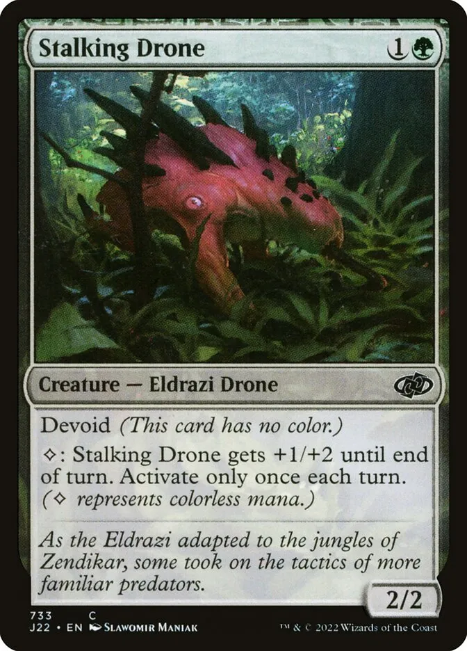 2022 Jumpstart 2022 Stalking Drone #733 common card image