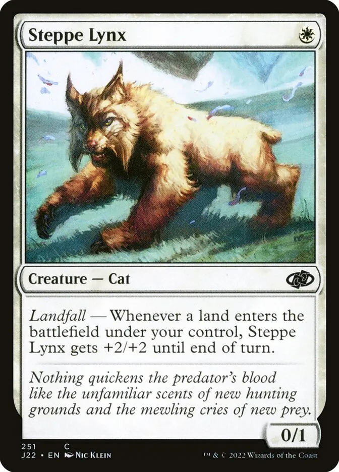2022 Jumpstart 2022 Steppe Lynx common #251 common card image