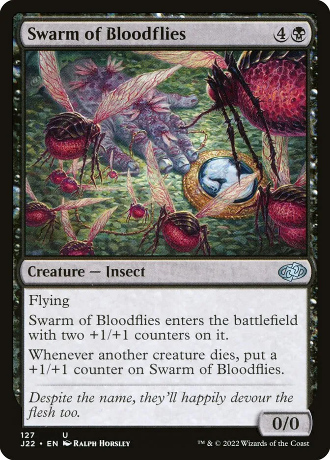2022 Jumpstart 2022 Swarm of Bloodflies #127 uncommon card image