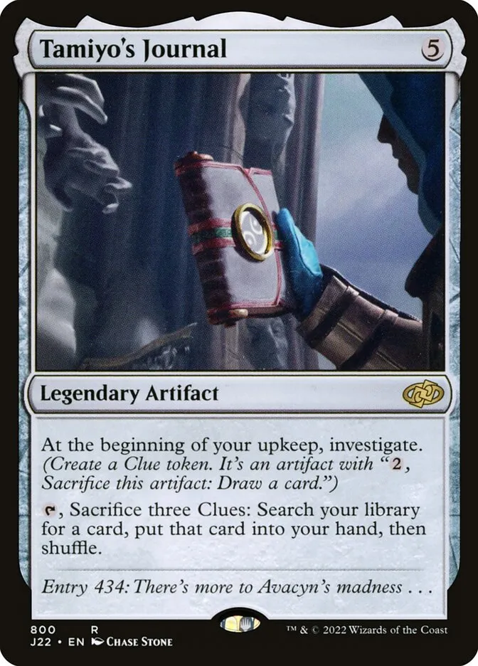 2022 Jumpstart 2022 Tamiyo's Journal #800 rare card image