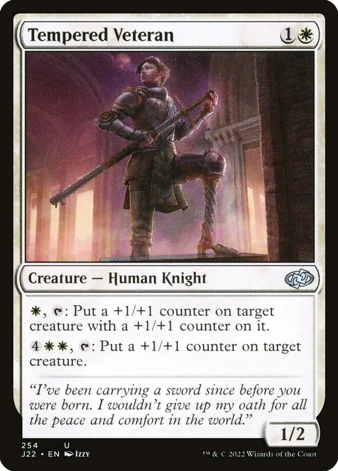 2022 Jumpstart 2022 Tempered Veteran #254 uncommon card image