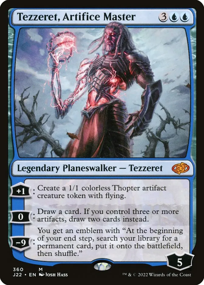 2022 Jumpstart 2022 Tezzeret, Artifice Master #360 mythic card image