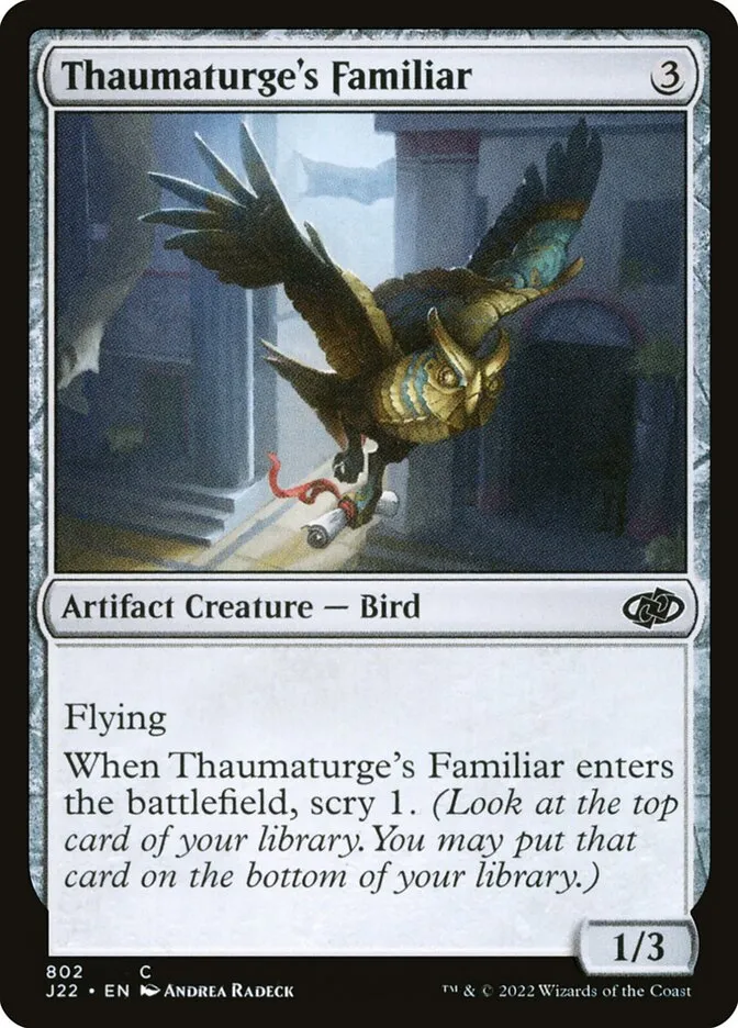 2022 Jumpstart 2022 Thaumaturge's Familiar #802 common card image