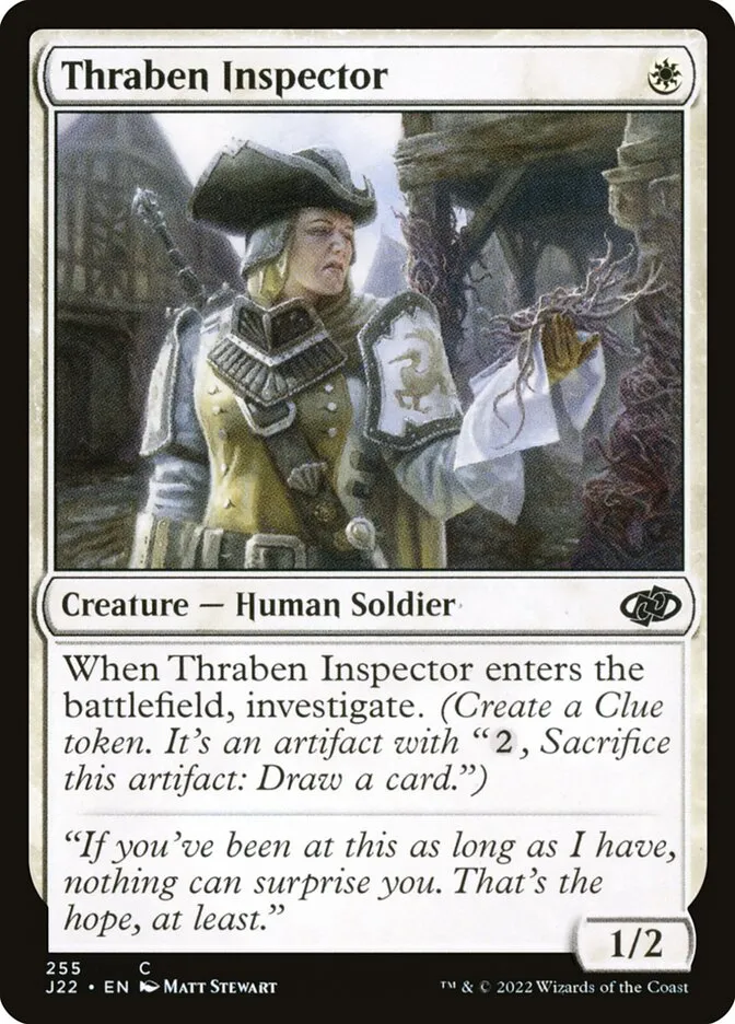 2022 Jumpstart 2022 Thraben Inspector common #255 common card image