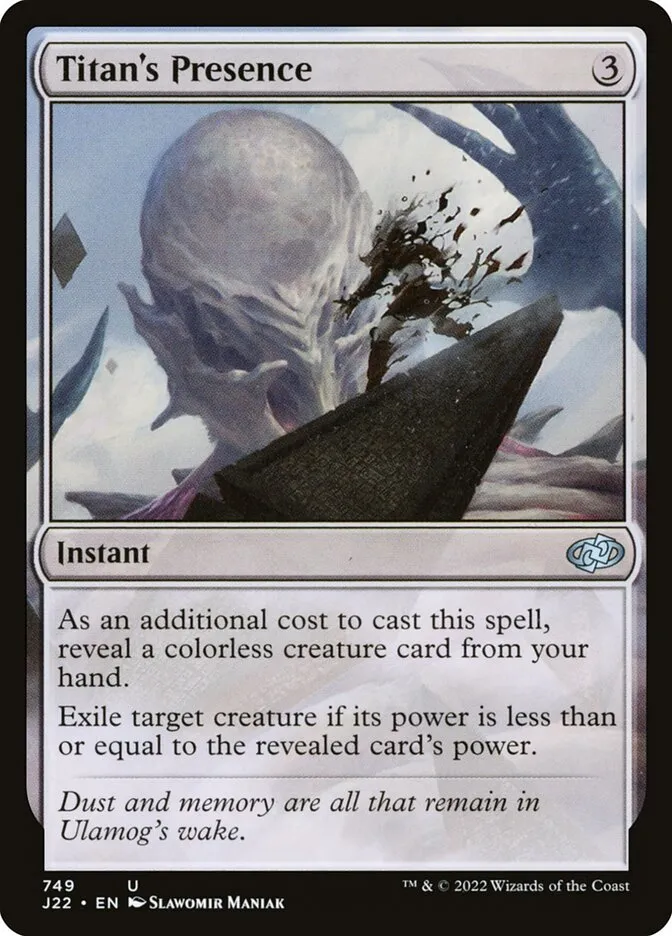 2022 Jumpstart 2022 Titan's Presence #749 uncommon card image