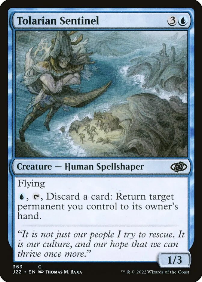 2022 Jumpstart 2022 Tolarian Sentinel #363 common card image
