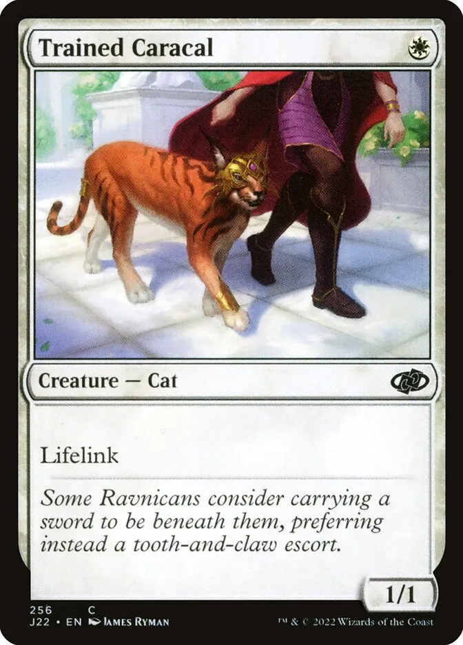 2022 Jumpstart 2022 Trained Caracal common #256 common card image