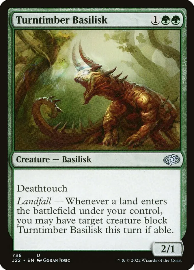 2022 Jumpstart 2022 Turntimber Basilisk #736 uncommon card image