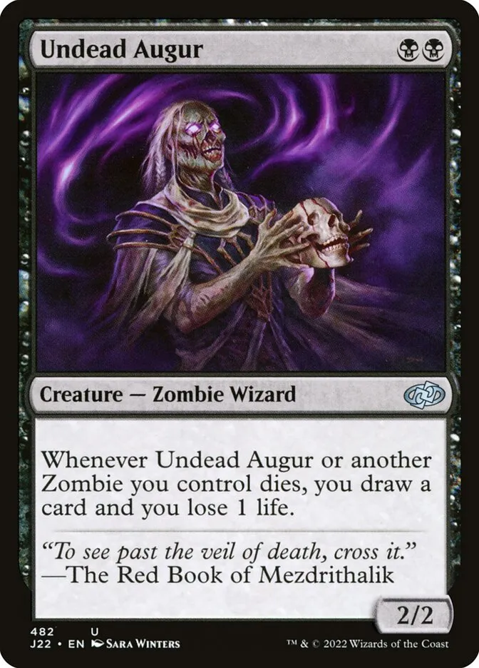 2022 Jumpstart 2022 Undead Augur #482 uncommon card image