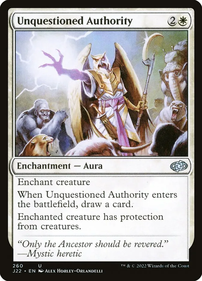 2022 Jumpstart 2022 Unquestioned Authority #260 uncommon card image