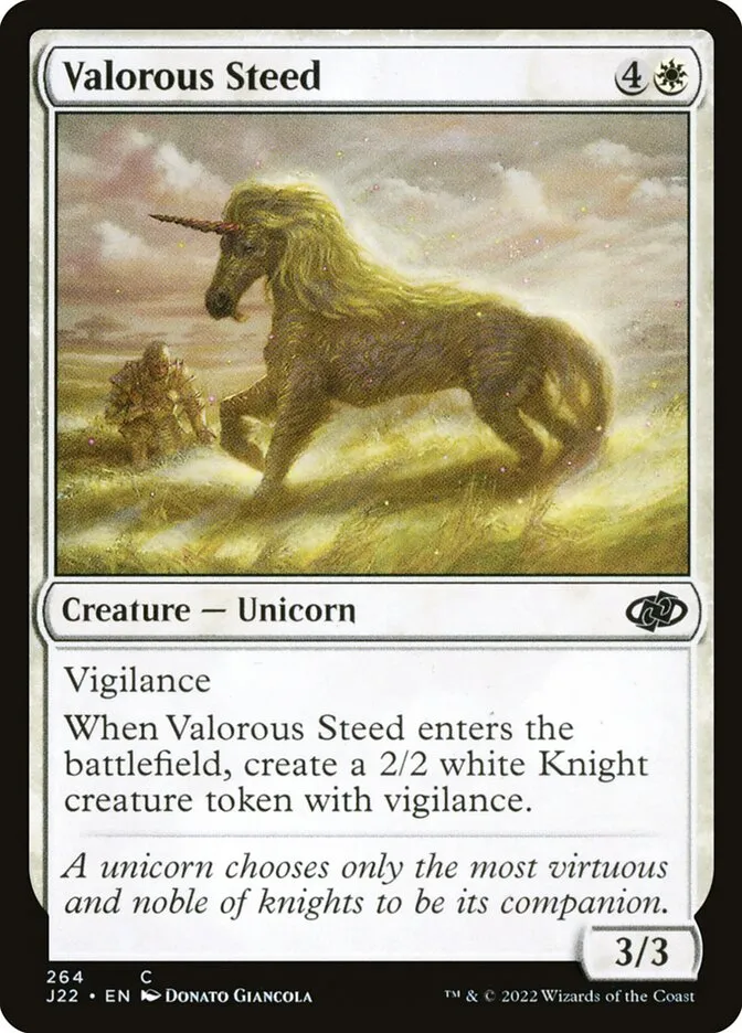 2022 Jumpstart 2022 Valorous Steed common #264 common card image