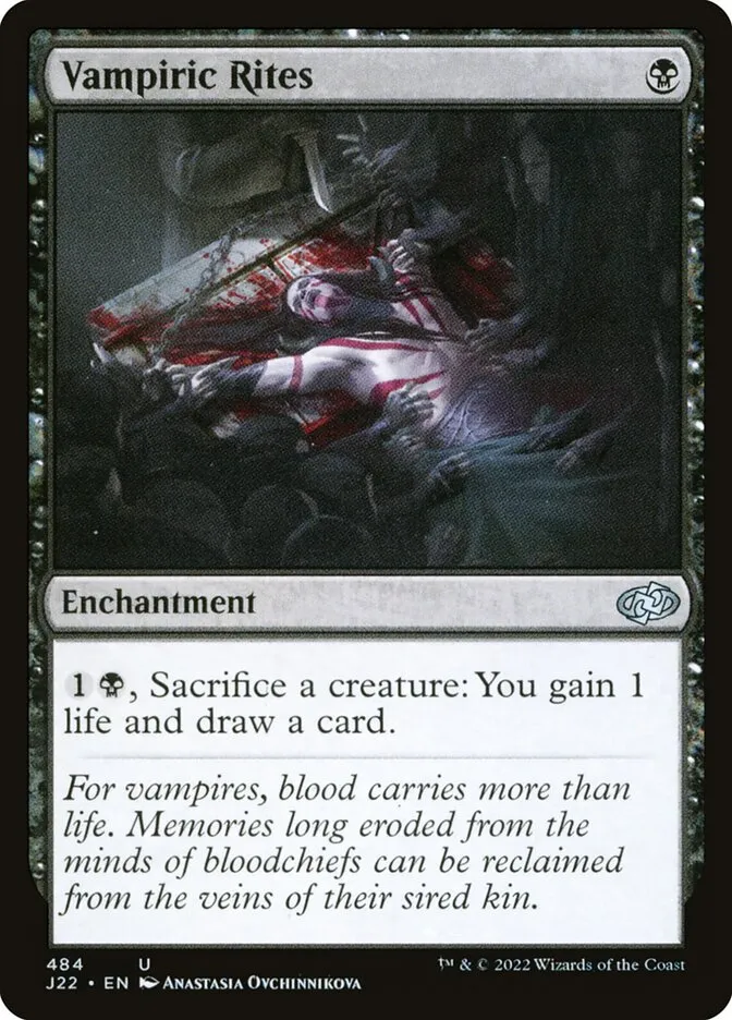 2022 Jumpstart 2022 Vampiric Rites #484 uncommon card image