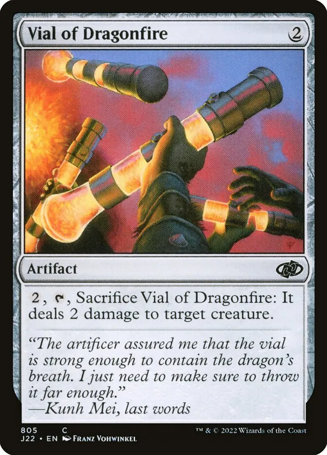 2022 Jumpstart 2022 Vial of Dragonfire #805 common card image