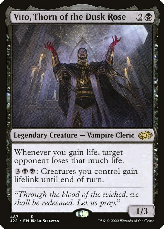 2022 Jumpstart 2022 Vito, Thorn of the Dusk Rose #487 rare card image