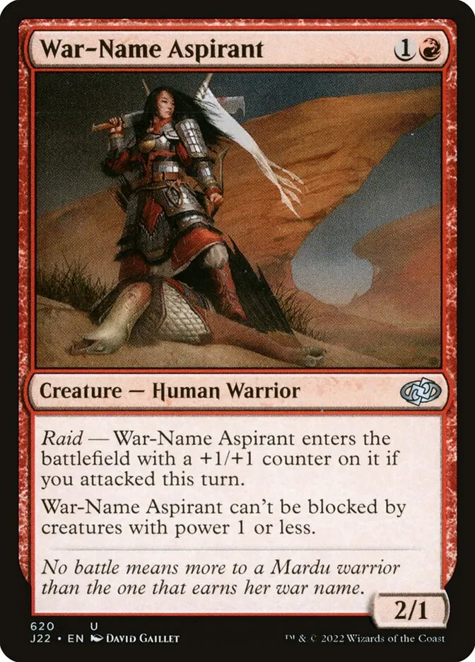 2022 Jumpstart 2022 War-Name Aspirant #620 uncommon card image
