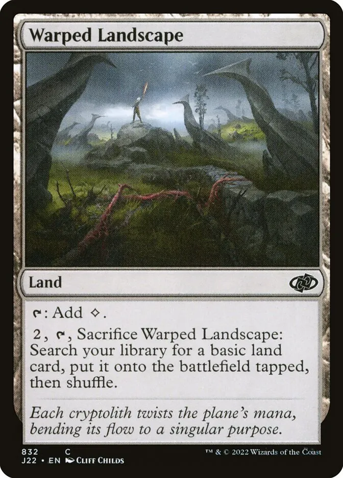 2022 Jumpstart 2022 Warped Landscape common #832 common card image