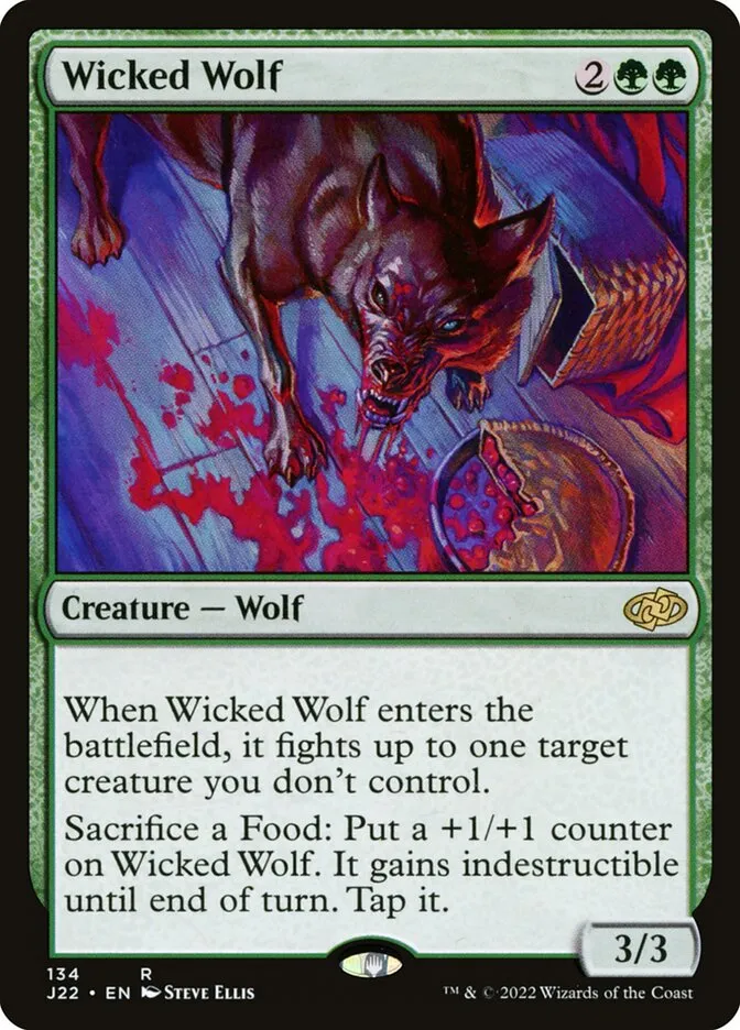 2022 Jumpstart 2022 Wicked Wolf #134 rare card image