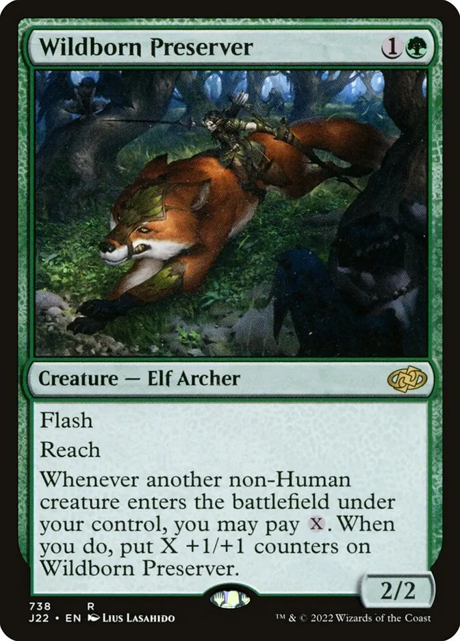 2022 Jumpstart 2022 Wildborn Preserver #738 rare card image