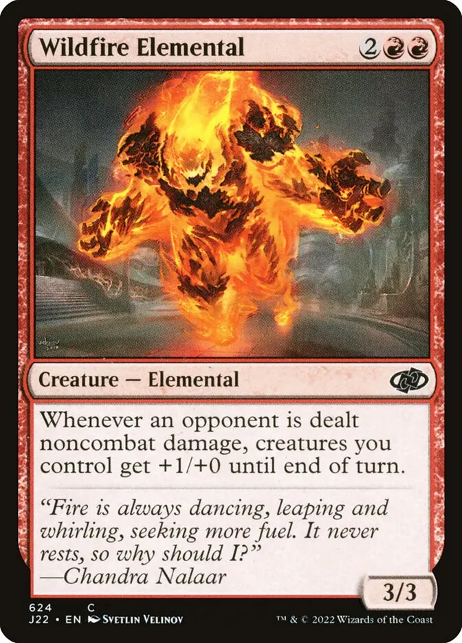 2022 Jumpstart 2022 Wildfire Elemental common #624 common card image