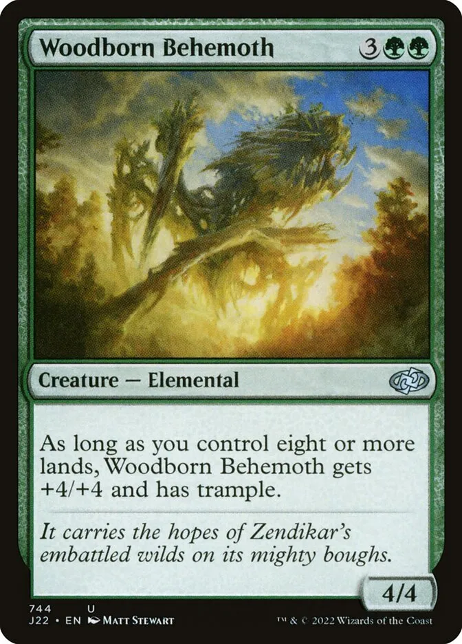 2022 Jumpstart 2022 Woodborn Behemoth #744 uncommon card image