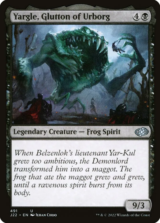 2022 Jumpstart 2022 Yargle, Glutton of Urborg #491 uncommon card image