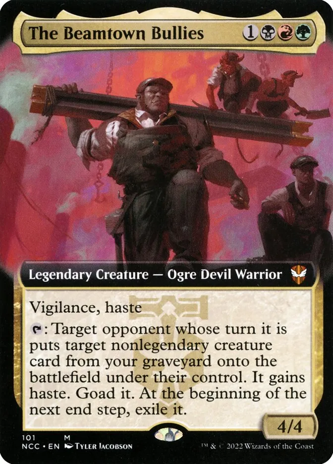 2022 New Capenna Commander The Beamtown Bullies mythic #101 mythic card image