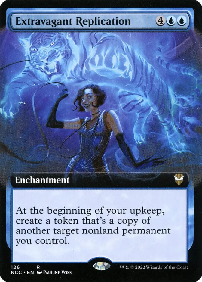 2022 New Capenna Commander Extravagant Replication [Extended Art] rare #126 rare card image