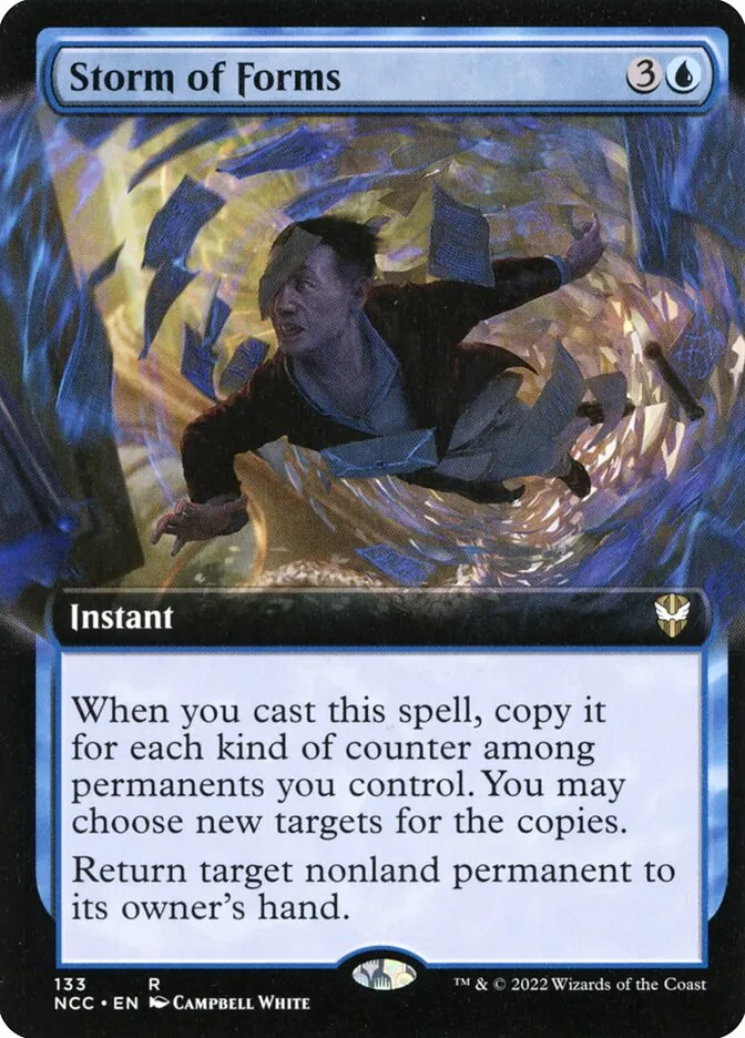 2022 New Capenna Commander Storm of Forms [Extended Art] rare #133 rare card image