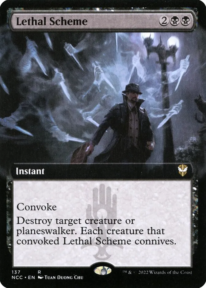 2022 New Capenna Commander Lethal Scheme rare #137 rare card image
