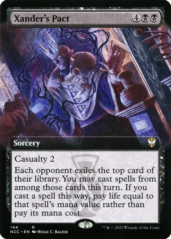 2022 New Capenna Commander Xander's Pact [Extended Art] rare #144 rare card image
