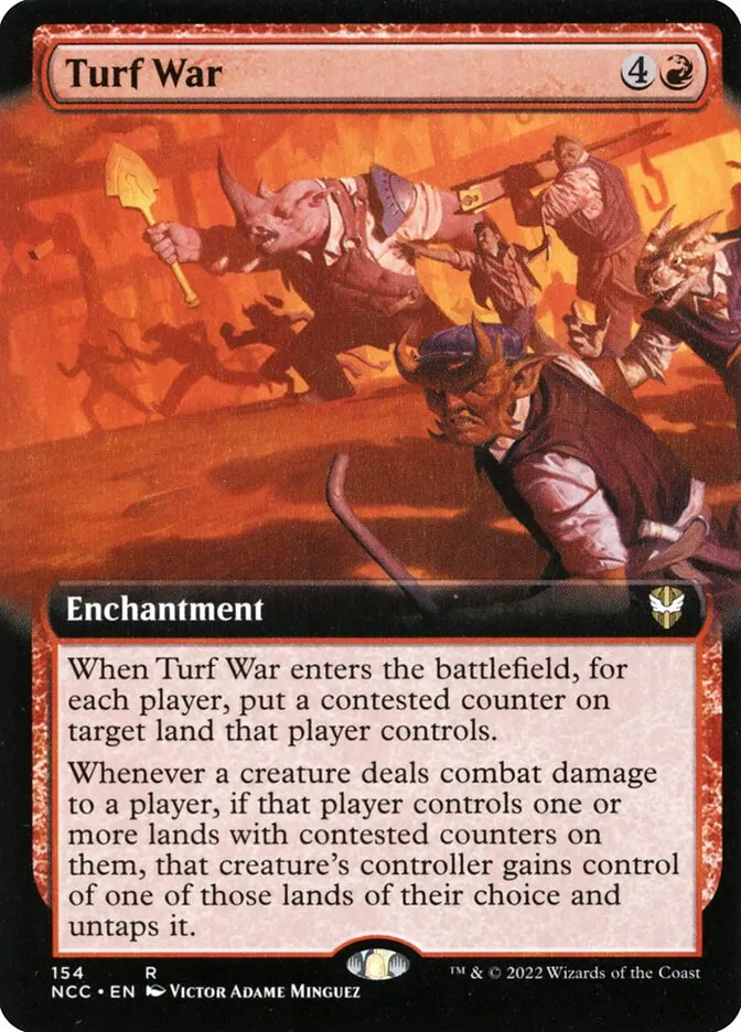 2022 New Capenna Commander Turf War [Extended Art] rare #154 rare card image