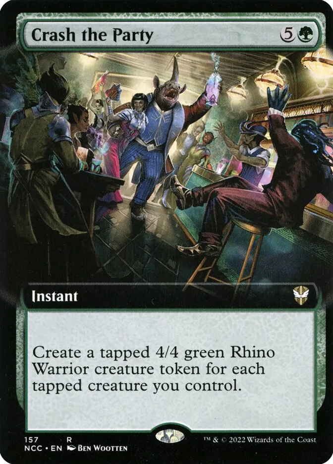 2022 New Capenna Commander Crash the Party [Extended Art] rare #157 rare card image