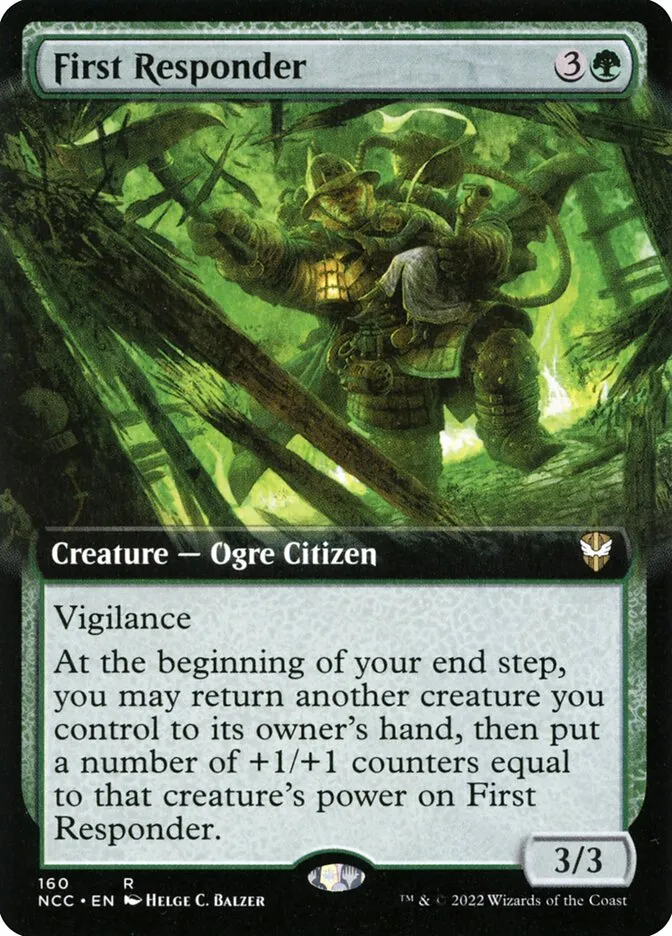 2022 New Capenna Commander First Responder [Extended Art] rare #160 rare card image
