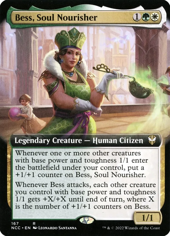 2022 New Capenna Commander Bess, Soul Nourisher rare #167 rare card image