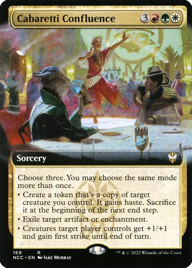 2022 New Capenna Commander Cabaretti Confluence rare #169 rare card image