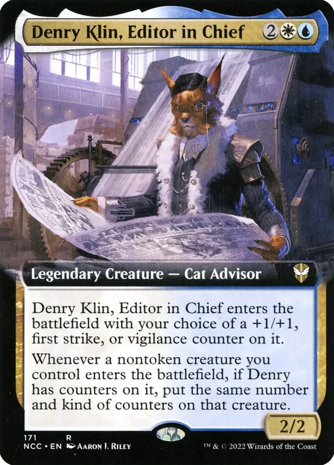 2022 New Capenna Commander Denry Klin, Editor in Chief rare #171 rare card image