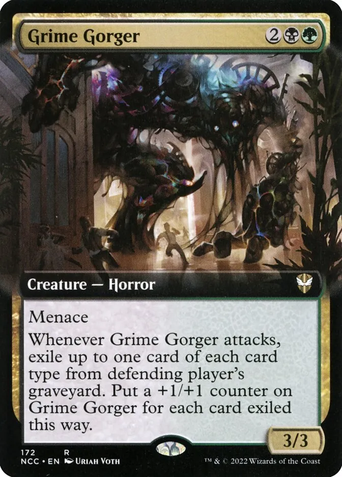 2022 New Capenna Commander Grime Gorger rare #172 rare card image