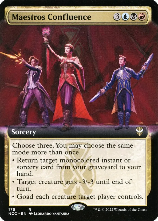 2022 New Capenna Commander Maestros Confluence rare #175 rare card image