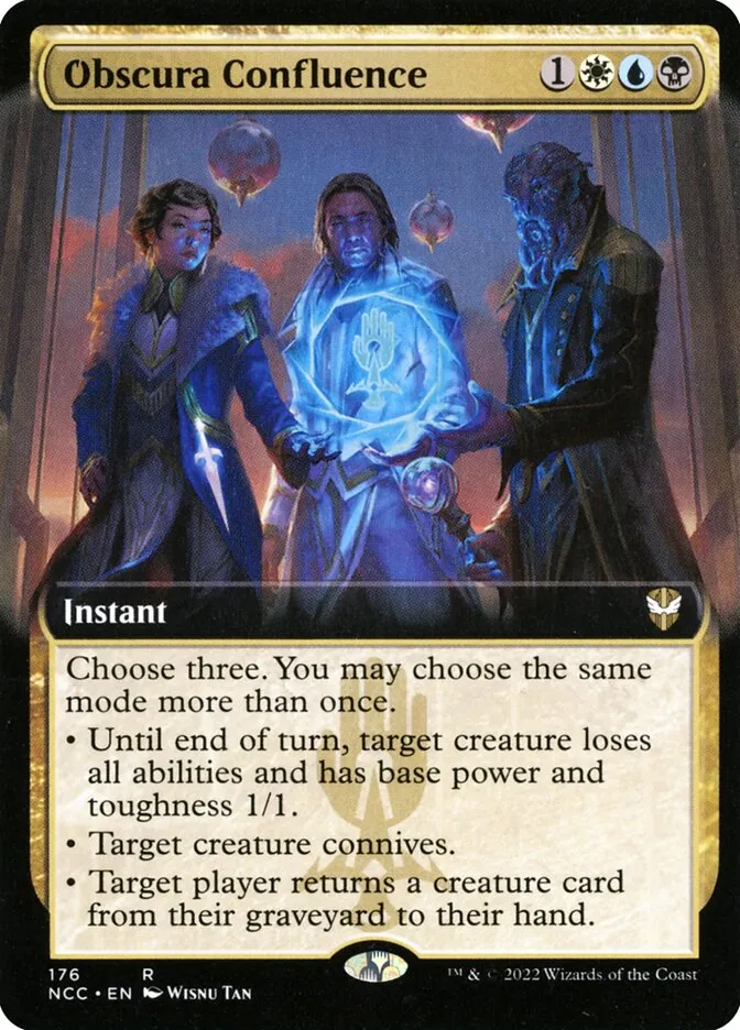 2022 New Capenna Commander Obscura Confluence rare #176 rare card image