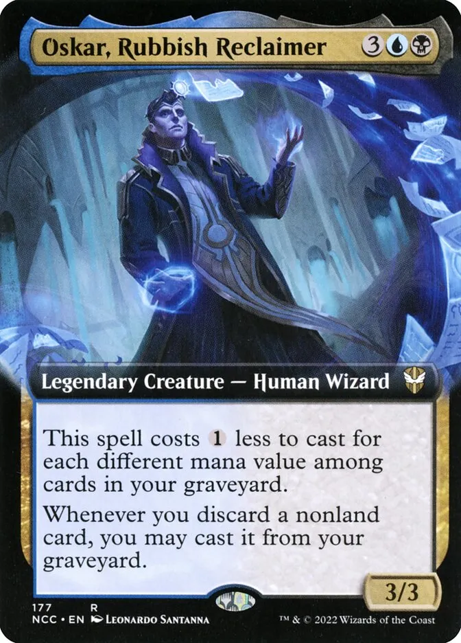 2022 New Capenna Commander Oskar, Rubbish Reclaimer rare #177 rare card image