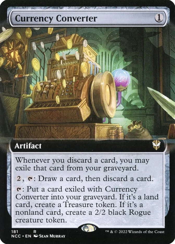 2022 New Capenna Commander Currency Converter rare #181 rare card image