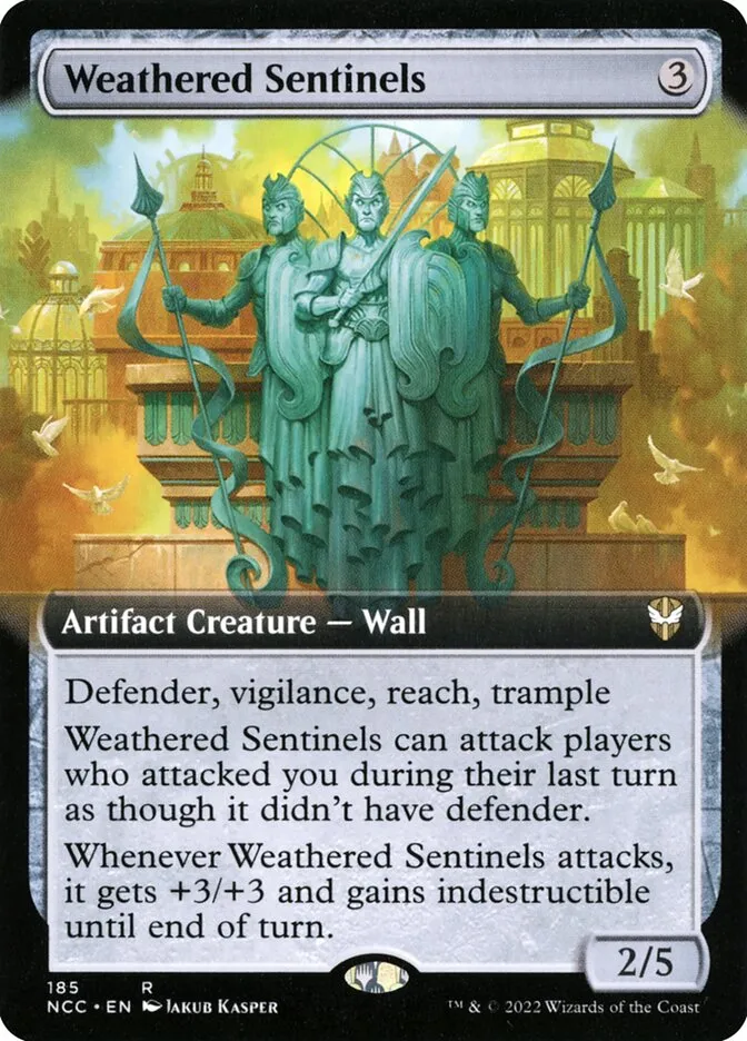 2022 New Capenna Commander Weathered Sentinels rare #185 rare card image