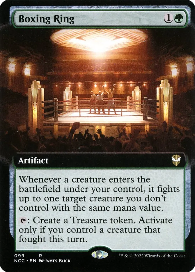 2022 New Capenna Commander Boxing Ring [Extended Art] rare #99 rare card image