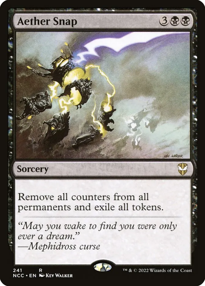 2022 New Capenna Commander Aether Snap rare #241 rare card image