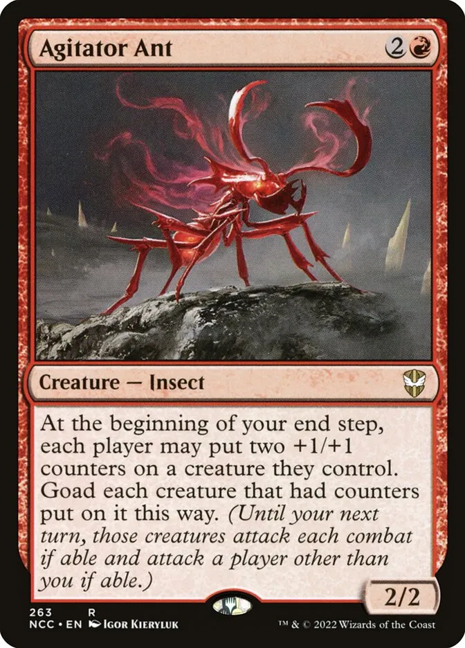 2022 New Capenna Commander Agitator Ant #263 rare card image