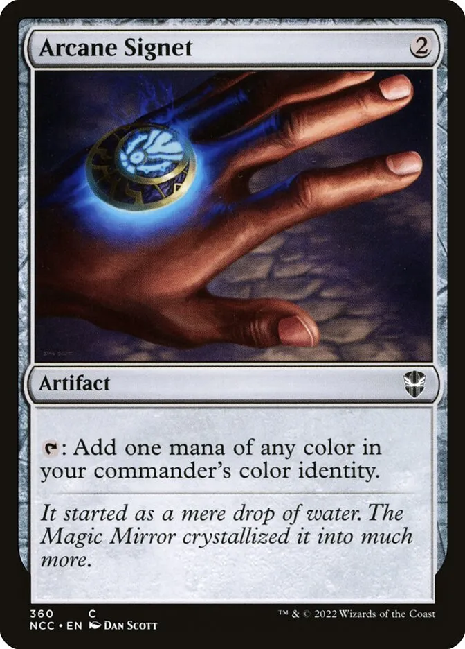 2022 New Capenna Commander Arcane Signet #360 common card image