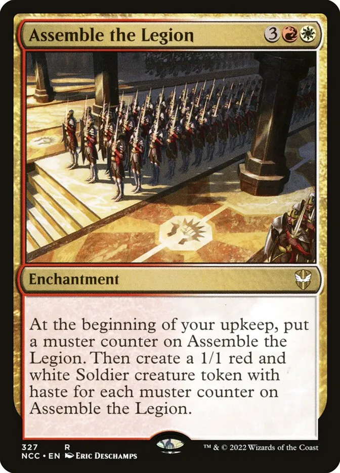 2022 New Capenna Commander Assemble the Legion #327 rare card image