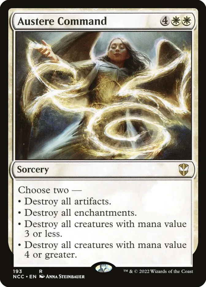 2022 New Capenna Commander Austere Command rare #193 rare card image